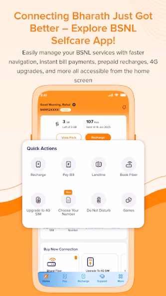 BSNL Selfcare Screenshot 1 - AppWisp.com BSNL Selfcare Screenshot 1 - AppWisp.com