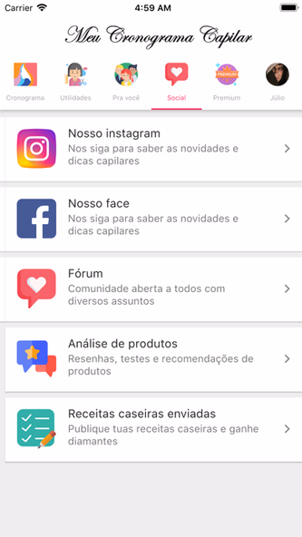 Meu Cronograma Capilar Screenshot 3 - AppWisp.com