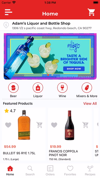 Adams Liquor Screenshot 1 - AppWisp.com Adams Liquor Screenshot 1 - AppWisp.com