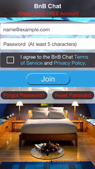 BnB Chat Screenshot 1 - AppWisp.com BnB Chat Screenshot 1 - AppWisp.com