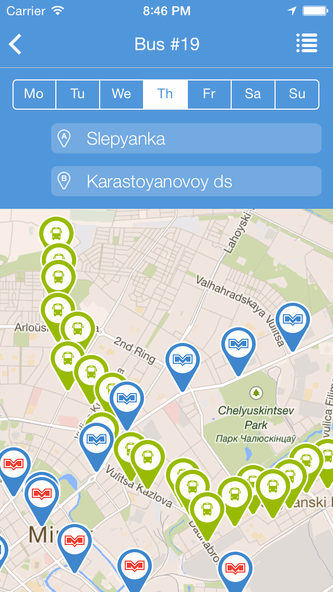 MinskRoutes: Free Minsk Public Transport Transit, Routes & Schedule Screenshot 4 - AppWisp.com MinskRoutes: Free Minsk Public Transport Transit, Routes & Schedule Screenshot 4 - AppWisp.com