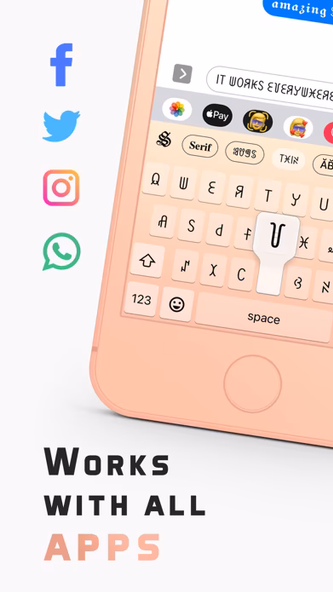Stylish Text - Fonts Keyboard Screenshot 2 - AppWisp.com Stylish Text - Fonts Keyboard Screenshot 2 - AppWisp.com