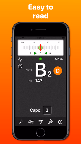 UniTuner - Chromatic Tuner Screenshot 1 - AppWisp.com UniTuner - Chromatic Tuner Screenshot 1 - AppWisp.com
