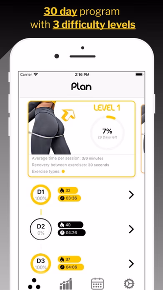 30 Day Butt Challenge workout Screenshot 1 - AppWisp.com 30 Day Butt Challenge workout Screenshot 1 - AppWisp.com