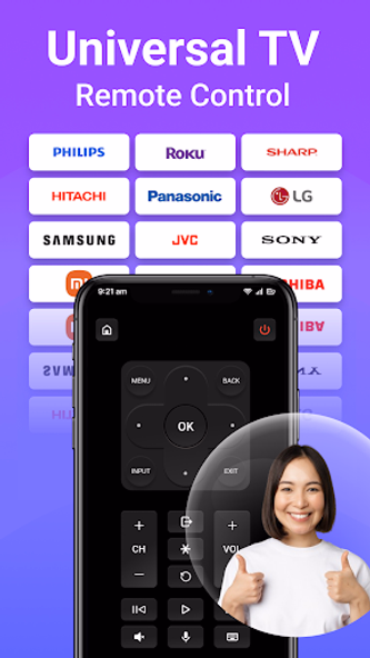 Universal TV Remote Control Screenshot 1 - AppWisp.com Universal TV Remote Control Screenshot 1 - AppWisp.com