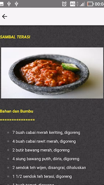 Resep Sambal Nusantara Screenshot 3 - AppWisp.com Resep Sambal Nusantara Screenshot 3 - AppWisp.com
