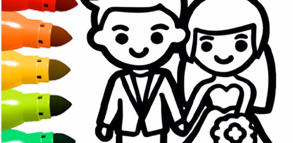 Princess Wedding Coloring Game Header - AppWisp.com Princess Wedding Coloring Game Header - AppWisp.com