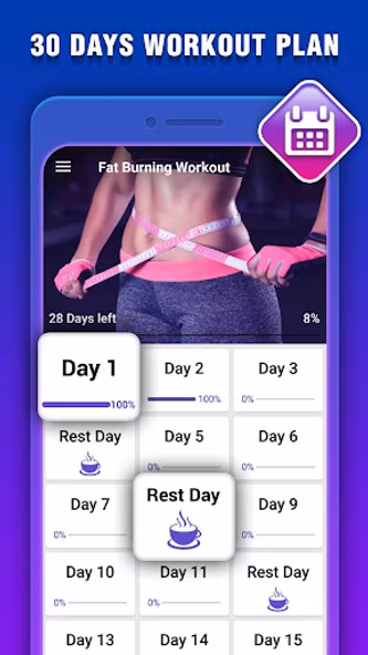 Fat Burning Workout for Women Screenshot 1 - AppWisp.com Fat Burning Workout for Women Screenshot 1 - AppWisp.com