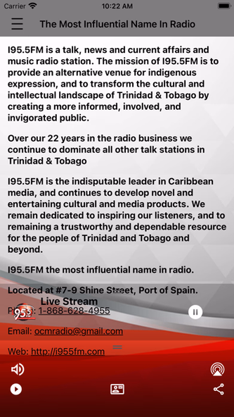I95.5FM Screenshot 3 - AppWisp.com I95.5FM Screenshot 3 - AppWisp.com