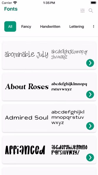 Fonts for DIY Space Screenshot 1 - AppWisp.com Fonts for DIY Space Screenshot 1 - AppWisp.com