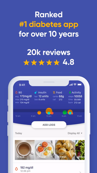 Glucose Buddy Diabetes Tracker Screenshot 1 - AppWisp.com Glucose Buddy Diabetes Tracker Screenshot 1 - AppWisp.com