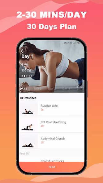 Home Fitness - Daily Workout Screenshot 2 - AppWisp.com Home Fitness - Daily Workout Screenshot 2 - AppWisp.com