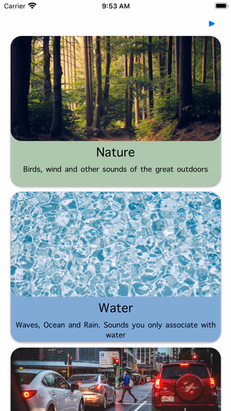 Calming Sounds Screenshot 1 - AppWisp.com Calming Sounds Screenshot 1 - AppWisp.com