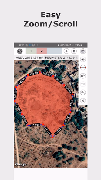 Easy Area : Land Area Measure Screenshot 2 - AppWisp.com Easy Area : Land Area Measure Screenshot 2 - AppWisp.com