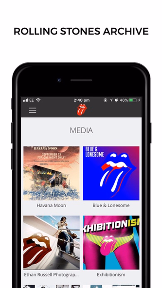 The Rolling Stones Official Screenshot 1 - AppWisp.com The Rolling Stones Official Screenshot 1 - AppWisp.com