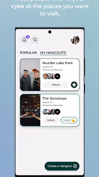 Vybe | The Going Out App Screenshot 3 - AppWisp.com Vybe | The Going Out App Screenshot 3 - AppWisp.com