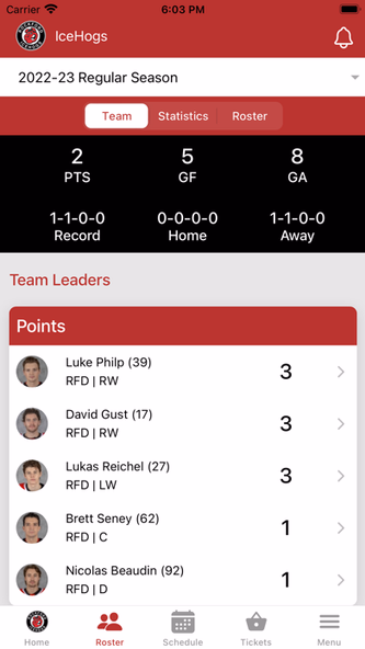 Rockford IceHogs Screenshot 3 - AppWisp.com Rockford IceHogs Screenshot 3 - AppWisp.com