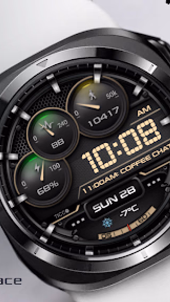 TIC10 Digital Watch face Screenshot 1 - AppWisp.com