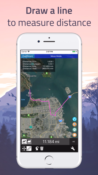 Distance - Find My Distance Screenshot 1 - AppWisp.com Distance - Find My Distance Screenshot 1 - AppWisp.com
