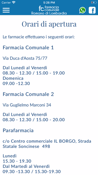 Farmacia Comunale Romano Screenshot 3 - AppWisp.com Farmacia Comunale Romano Screenshot 3 - AppWisp.com