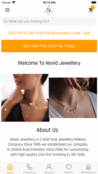 Navid Jewellery Screenshot 1 - AppWisp.com Navid Jewellery Screenshot 1 - AppWisp.com