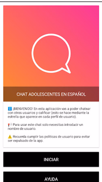 Chat adolescentes en español Screenshot 3 - AppWisp.com Chat adolescentes en español Screenshot 3 - AppWisp.com