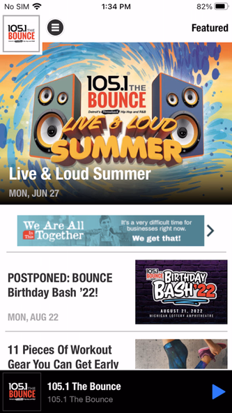 105.1 The Bounce Screenshot 2 - AppWisp.com 105.1 The Bounce Screenshot 2 - AppWisp.com