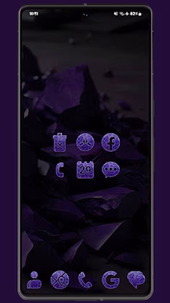 Purple Shine Rocks Icon Pack Screenshot 3 - AppWisp.com Purple Shine Rocks Icon Pack Screenshot 3 - AppWisp.com