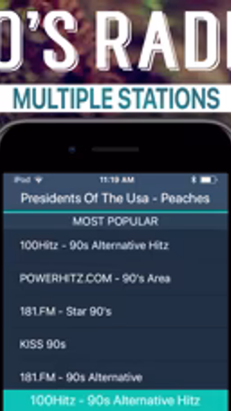 90s Radio+ Screenshot 1 - AppWisp.com 90s Radio+ Screenshot 1 - AppWisp.com