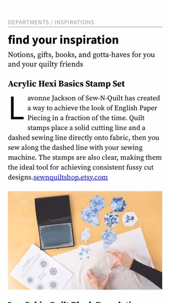 Quiltmaker Magazine Screenshot 2 - AppWisp.com Quiltmaker Magazine Screenshot 2 - AppWisp.com