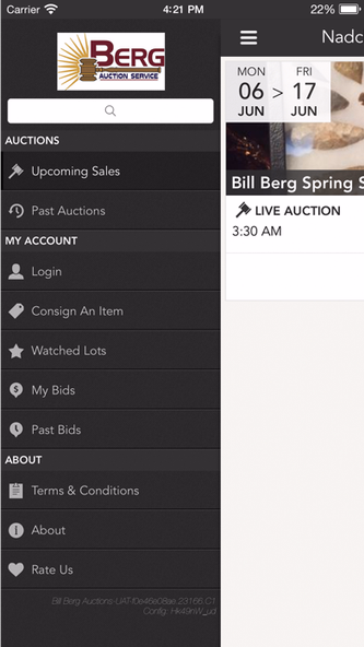 Bill Berg Auctions Screenshot 4 - AppWisp.com Bill Berg Auctions Screenshot 4 - AppWisp.com