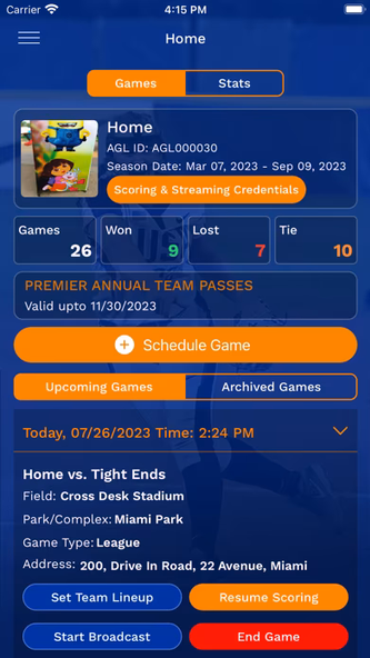 AthletesGoLive Screenshot 2 - AppWisp.com AthletesGoLive Screenshot 2 - AppWisp.com