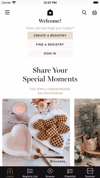Williams Sonoma Registry Screenshot 4 - AppWisp.com Williams Sonoma Registry Screenshot 4 - AppWisp.com