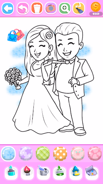 Princess Wedding Coloring Game Screenshot 4 - AppWisp.com Princess Wedding Coloring Game Screenshot 4 - AppWisp.com