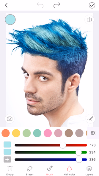 i Hairstyle-hair color changer Screenshot 3 - AppWisp.com i Hairstyle-hair color changer Screenshot 3 - AppWisp.com