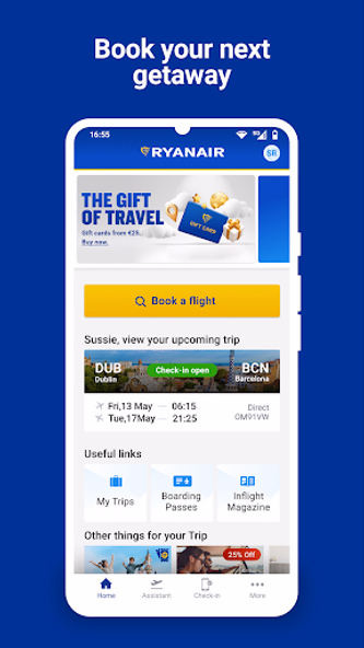 Ryanair Screenshot 1 - AppWisp.com Ryanair Screenshot 1 - AppWisp.com