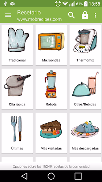 Recetario, recetas de cocina Screenshot 2 - AppWisp.com Recetario, recetas de cocina Screenshot 2 - AppWisp.com