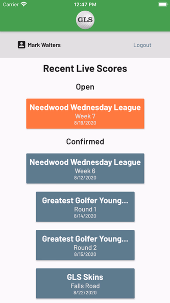 GolfLeagueSite Screenshot 2 - AppWisp.com GolfLeagueSite Screenshot 2 - AppWisp.com