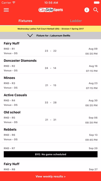 CitySide Sports Screenshot 3 - AppWisp.com CitySide Sports Screenshot 3 - AppWisp.com