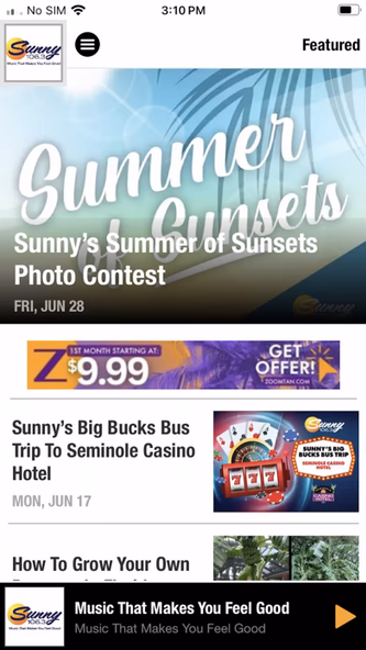Sunny 106.3 Screenshot 2 - AppWisp.com Sunny 106.3 Screenshot 2 - AppWisp.com