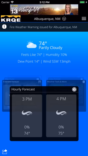 KRQE Weather - Albuquerque Screenshot 1 - AppWisp.com KRQE Weather - Albuquerque Screenshot 1 - AppWisp.com