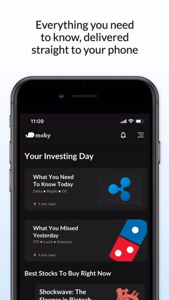 Moby: Invest Smarter Screenshot 3 - AppWisp.com Moby: Invest Smarter Screenshot 3 - AppWisp.com