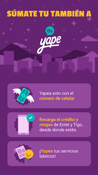 Yape Bolivia Screenshot 1 - AppWisp.com Yape Bolivia Screenshot 1 - AppWisp.com