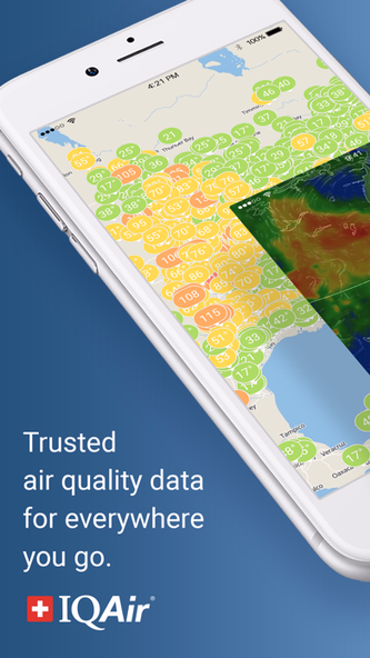 IQAir AirVisual | Air Quality Screenshot 1 - AppWisp.com IQAir AirVisual | Air Quality Screenshot 1 - AppWisp.com