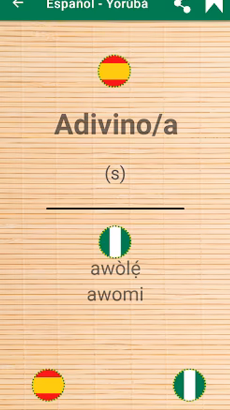 Diccionario Español Yorùbá Screenshot 4 - AppWisp.com Diccionario Español Yorùbá Screenshot 4 - AppWisp.com