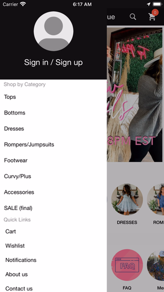 Top Notch Boutique Screenshot 2 - AppWisp.com Top Notch Boutique Screenshot 2 - AppWisp.com
