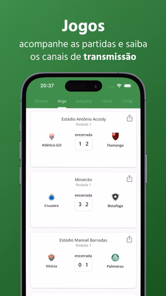Futebol Hoje - Onde assistir Screenshot 1 - AppWisp.com Futebol Hoje - Onde assistir Screenshot 1 - AppWisp.com