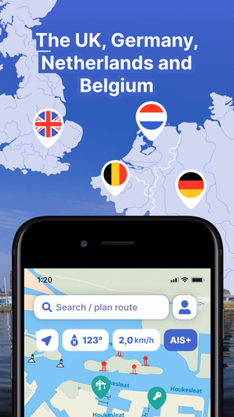 Waterkaarten: Boat Navigation Screenshot 3 - AppWisp.com Waterkaarten: Boat Navigation Screenshot 3 - AppWisp.com