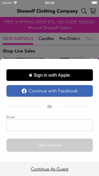 Shewolf Clothing Company Screenshot 1 - AppWisp.com Shewolf Clothing Company Screenshot 1 - AppWisp.com