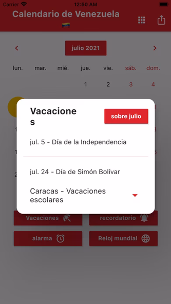 Calendario Venezolano 2024 Screenshot 2 - AppWisp.com Calendario Venezolano 2024 Screenshot 2 - AppWisp.com